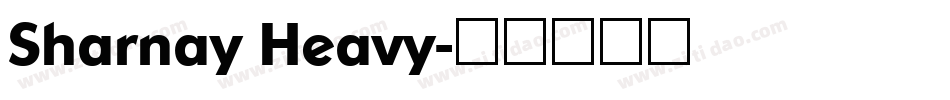 Sharnay Heavy字体转换